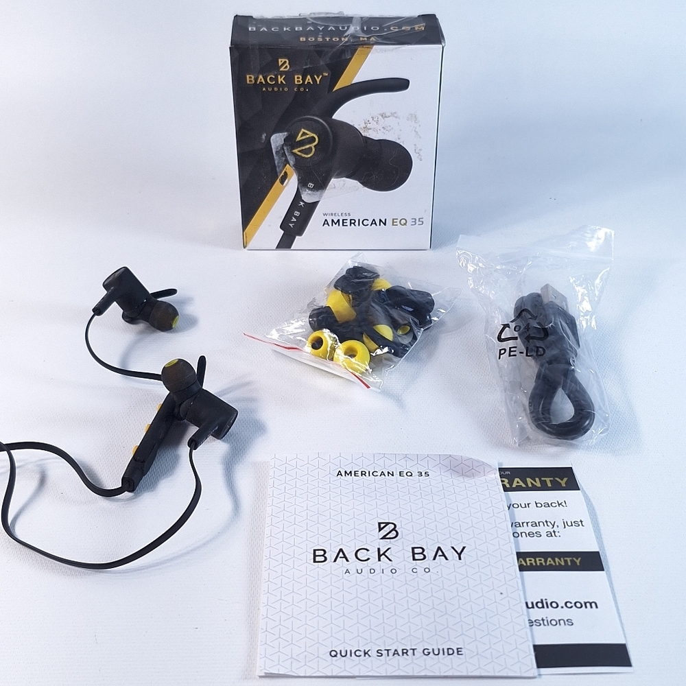 Back Bay American EQ 35 Wireless Active Sweatprood Earbuds Open Box